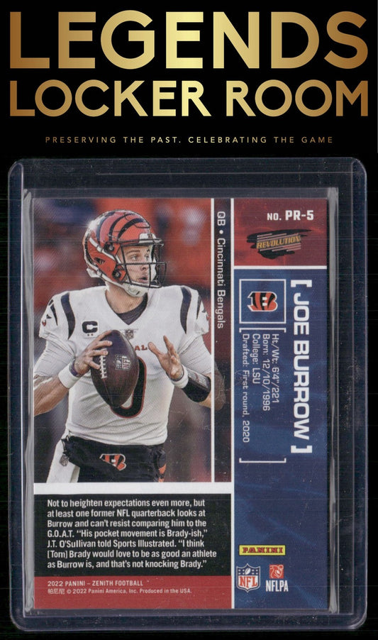 2022 Zenith #PR-5 Joe Burrow Pacific Revolution
