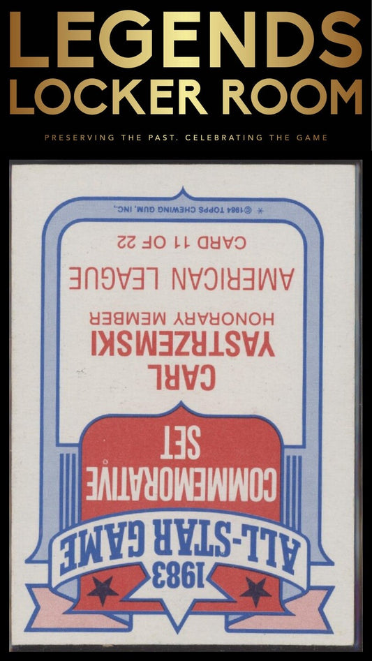 1984 Topps #11 Carl Yastrzemski Glossy All-Stars