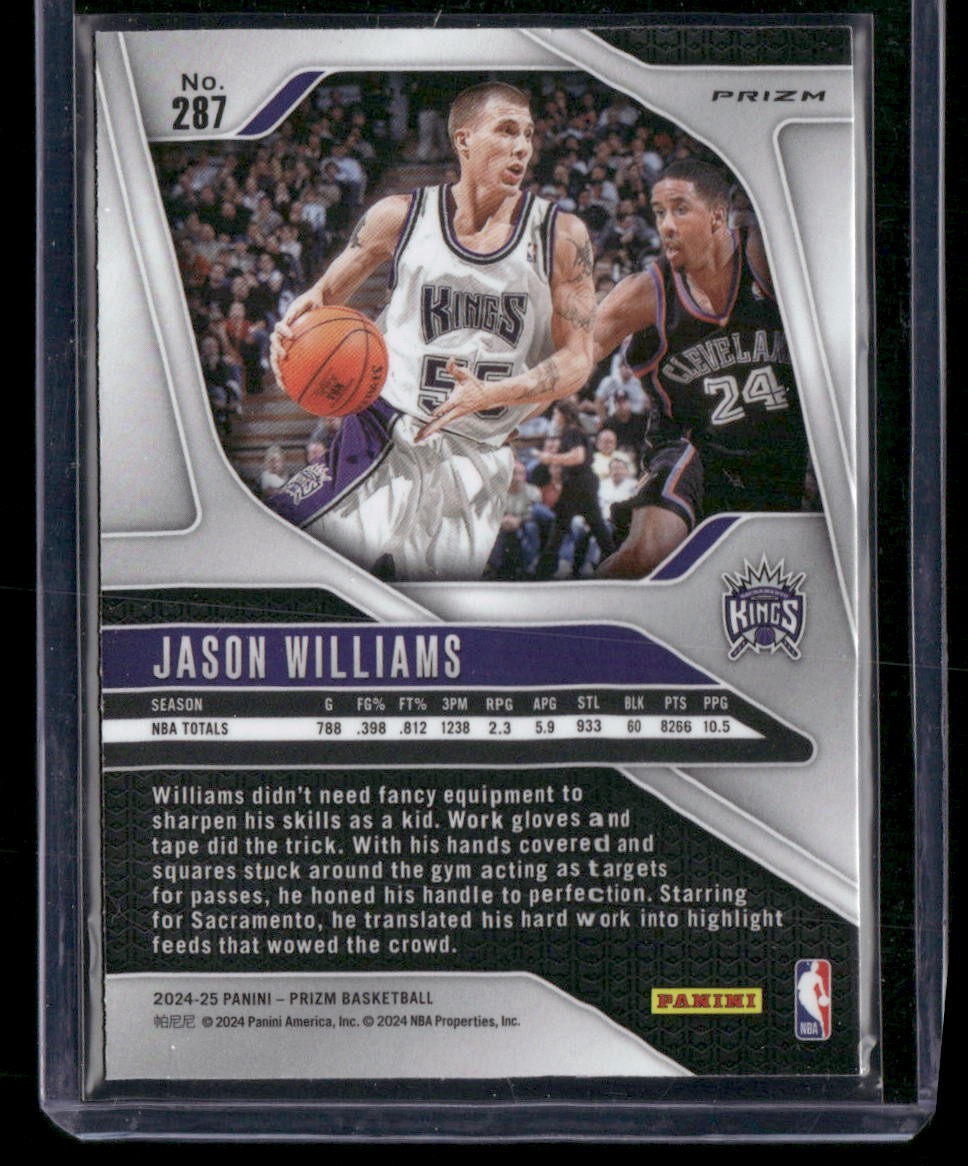 2024-25 Panini Prizm #287 Jason Williams Prizms Silver