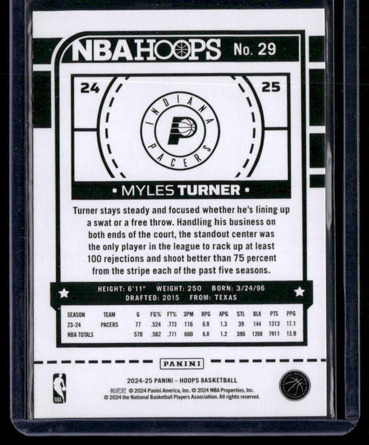 2024-25 Hoops #29 Myles Turner