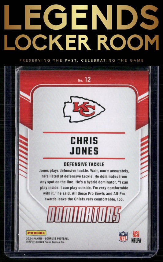 2024 Donruss #12 Chris Jones Dominators