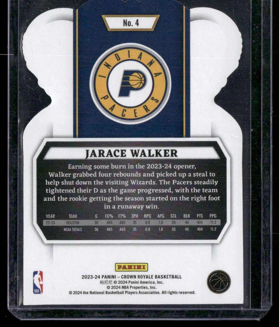2023-24 Panini Crown Royale #4 Jarace Walker Crystal