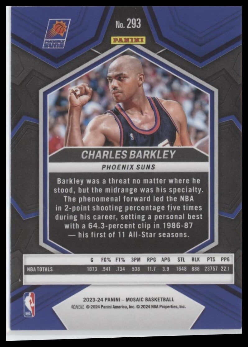 2023-24 Panini Mosaic #293 Charles Barkley NBA Greats