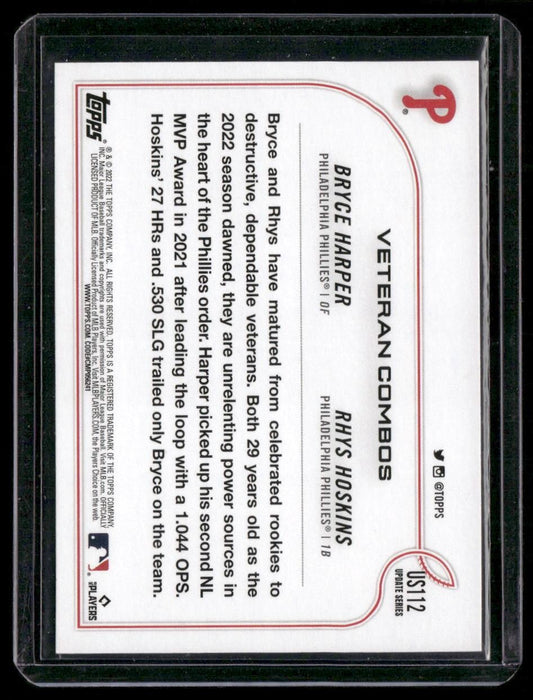 2022 Topps Update #US112 Philly Phenoms (Bryce Harper / Rhys Hoskins)