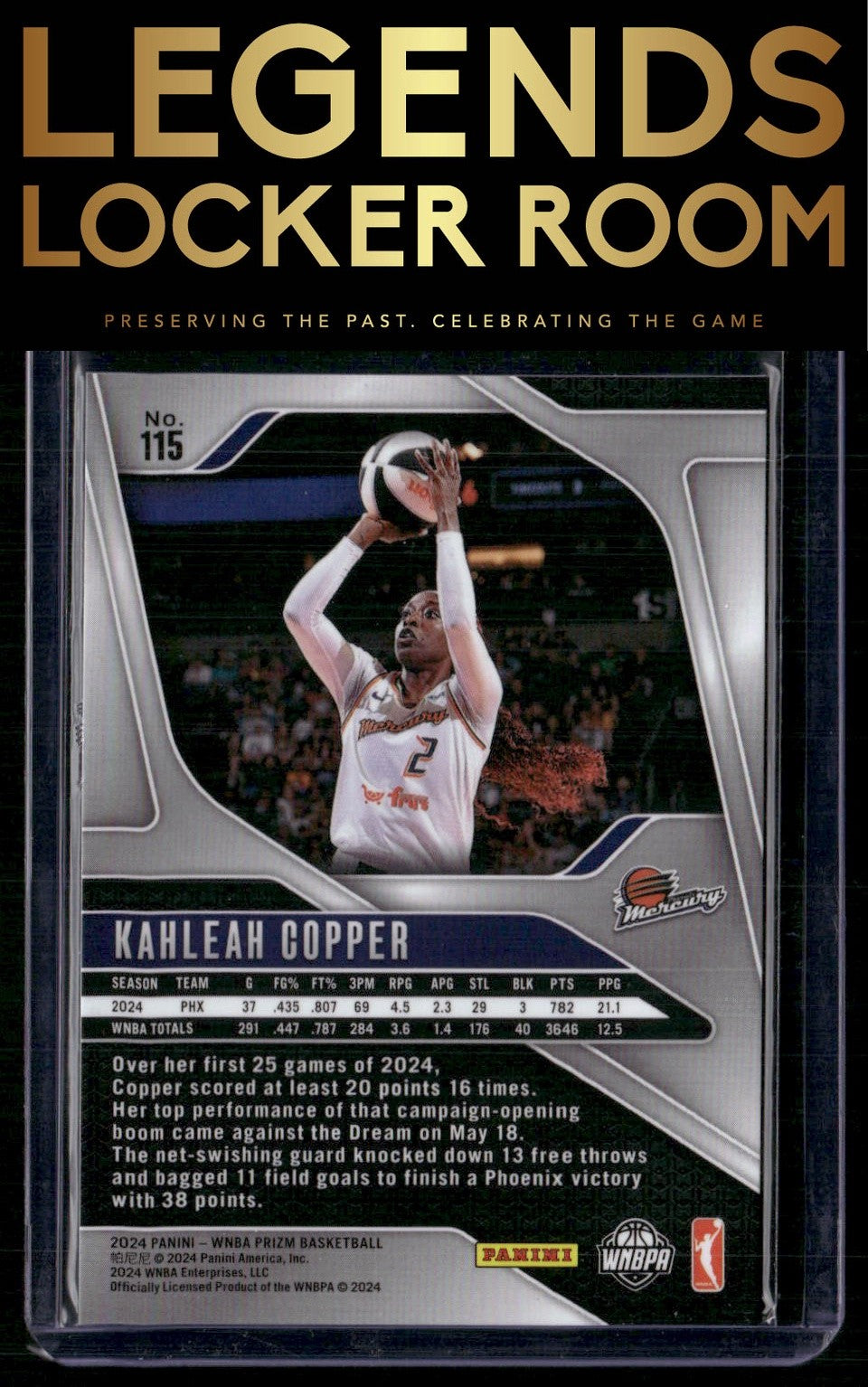 2024 Panini Prizm WNBA #115 Kahleah Copper