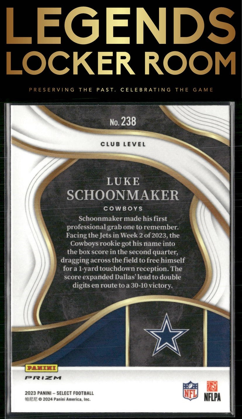 2023 Panini Select #238 Luke Schoonmaker Silver Prizms