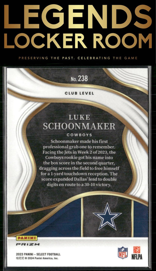 2023 Panini Select #238 Luke Schoonmaker Silver Prizms