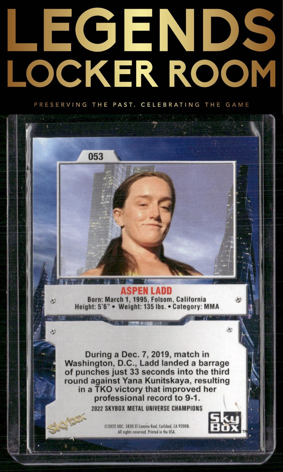 2022 SkyBox Metal Universe Champions #053 Aspen Ladd