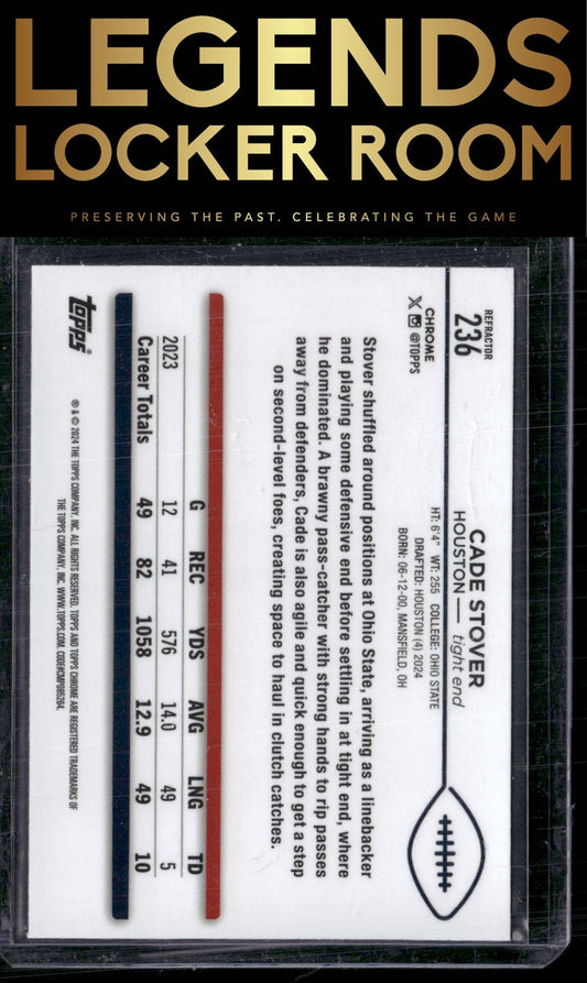 2024 Topps Chrome #236 Cade Stover Refractor