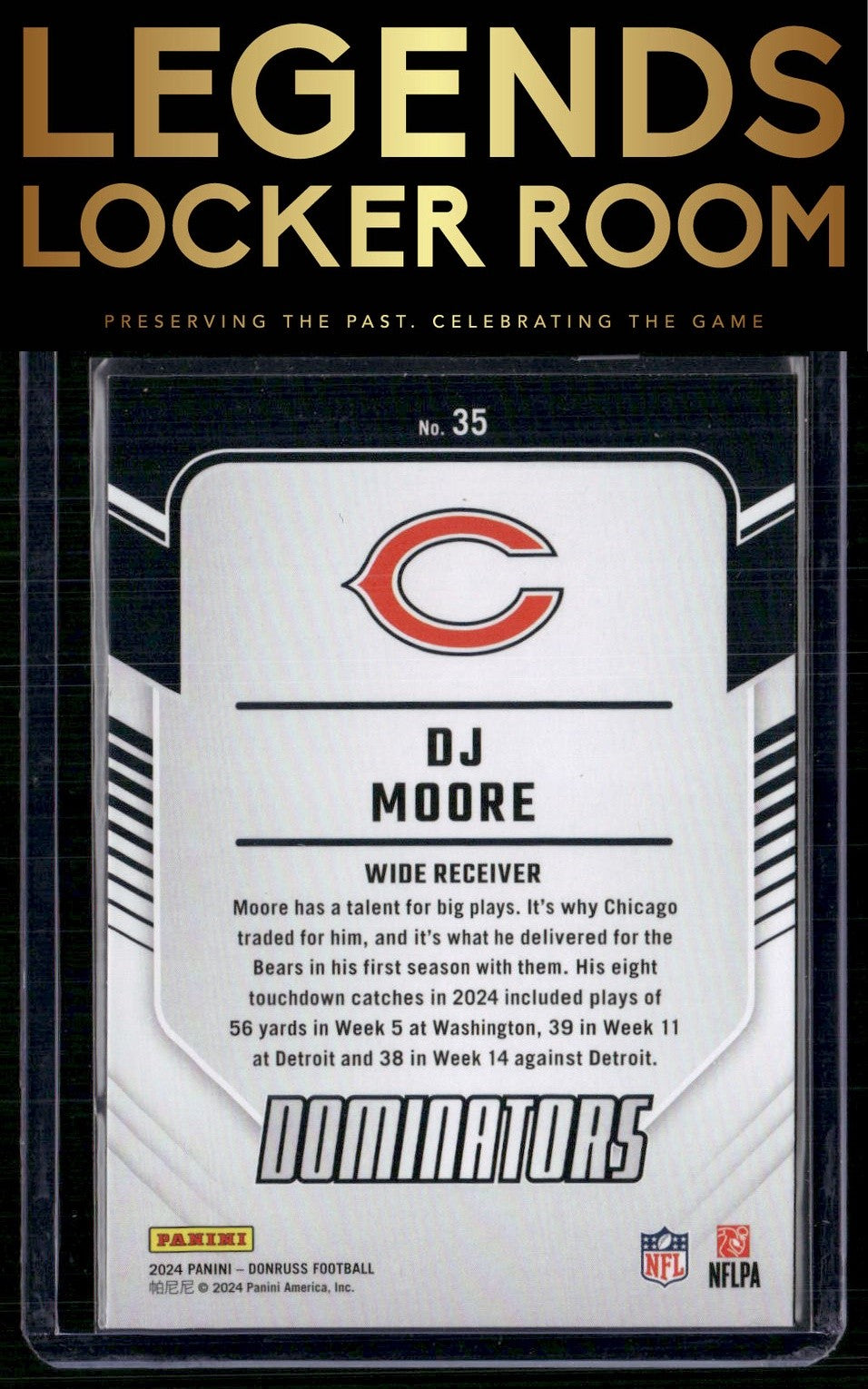 2024 Donruss #35 D.J. Moore Dominators