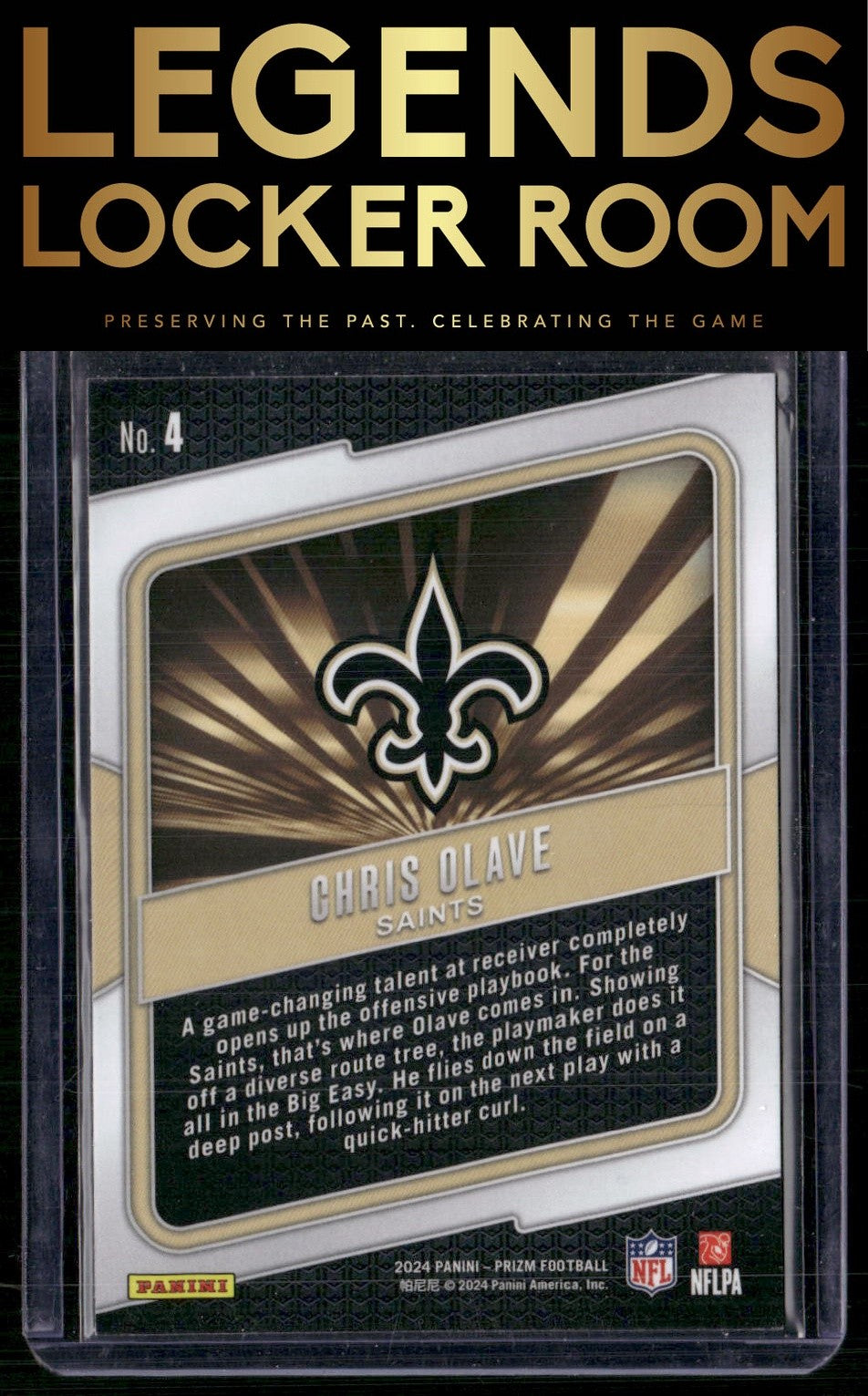 2024 Panini Prizm #4 Chris Olave Hype