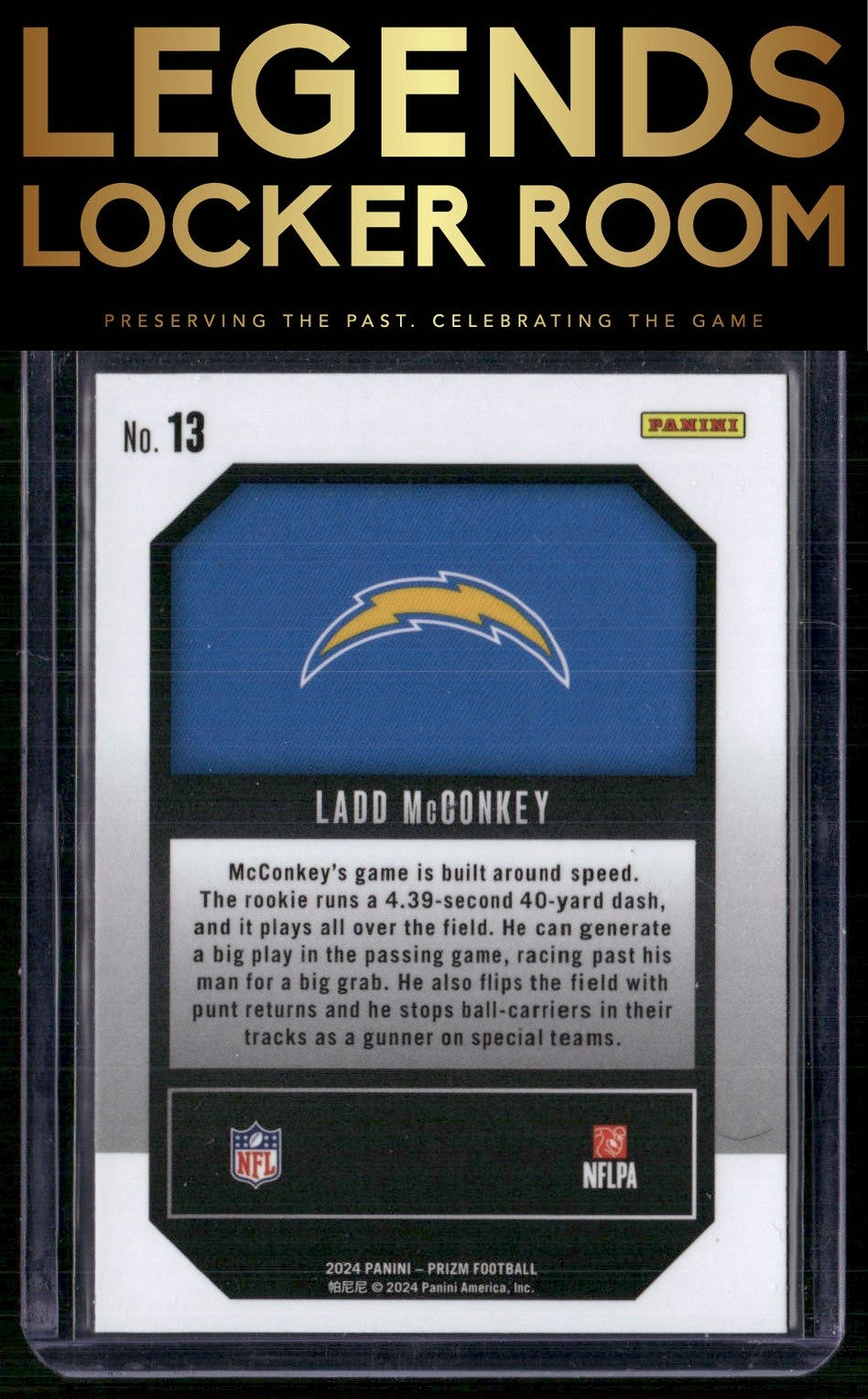 2024 Panini Prizm #13 Ladd McConkey Emergent