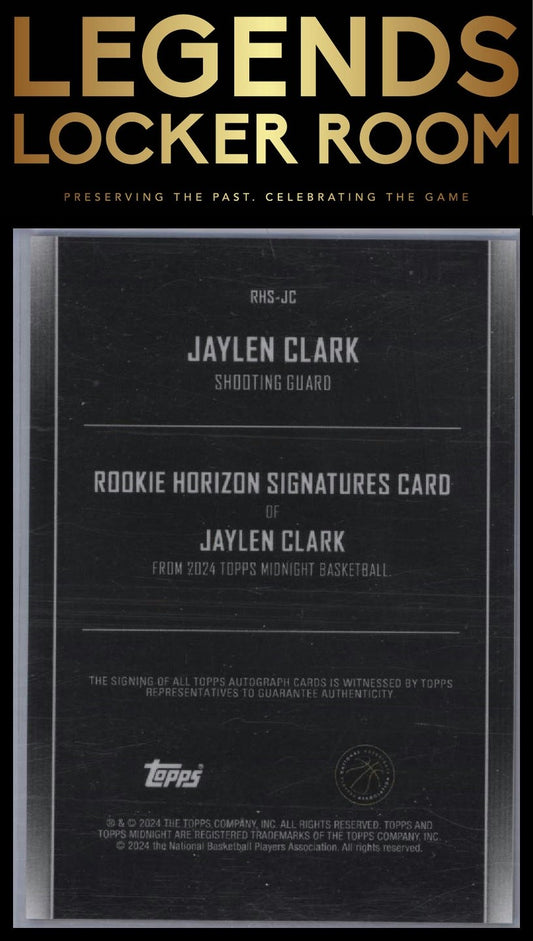 2023-24 Topps Midnight #RHS-JC Jaylen Clark Rookie Horizon Signatures