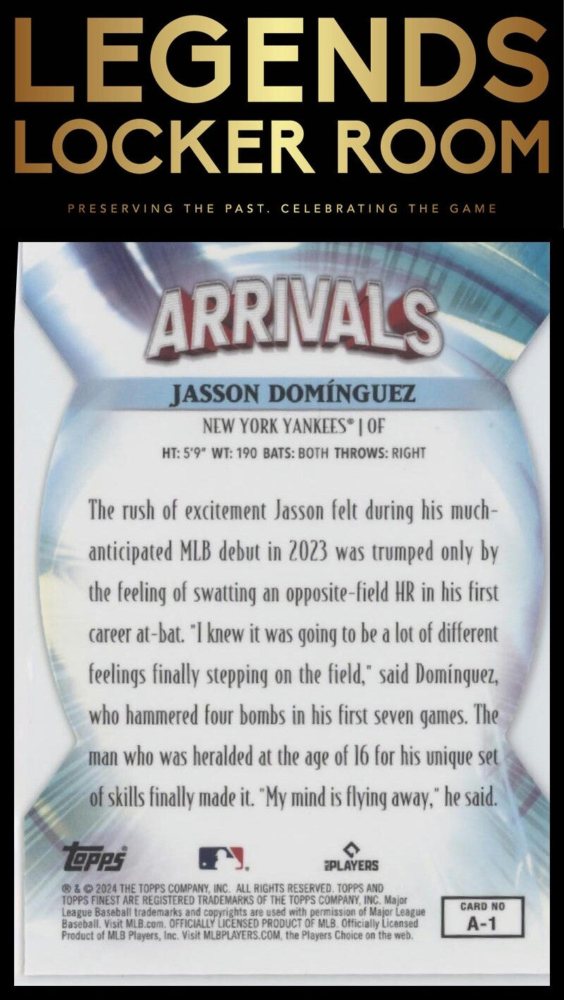 2024 Finest #A-1 Jasson Domínguez Arrivals