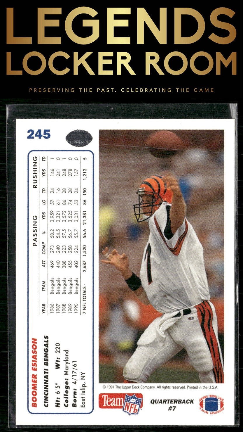 1991 Upper Deck #245 Boomer Esiason
