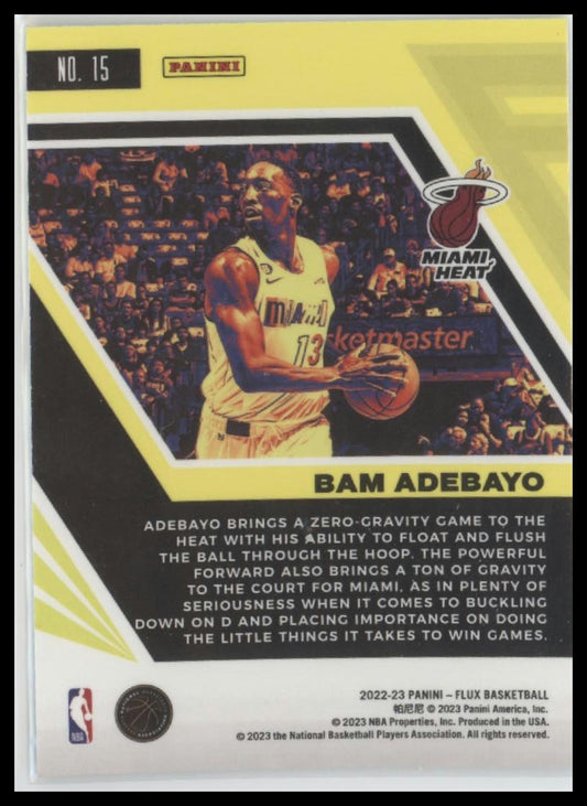 2022-23 Panini Flux #15 Bam Adebayo