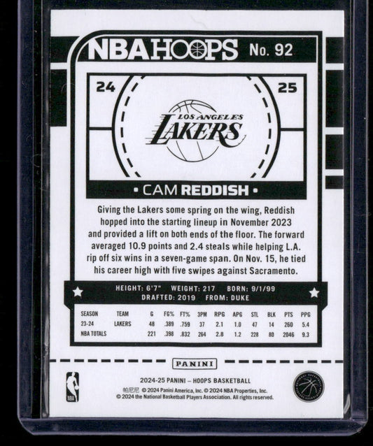2024-25 Hoops #92 Cam Reddish