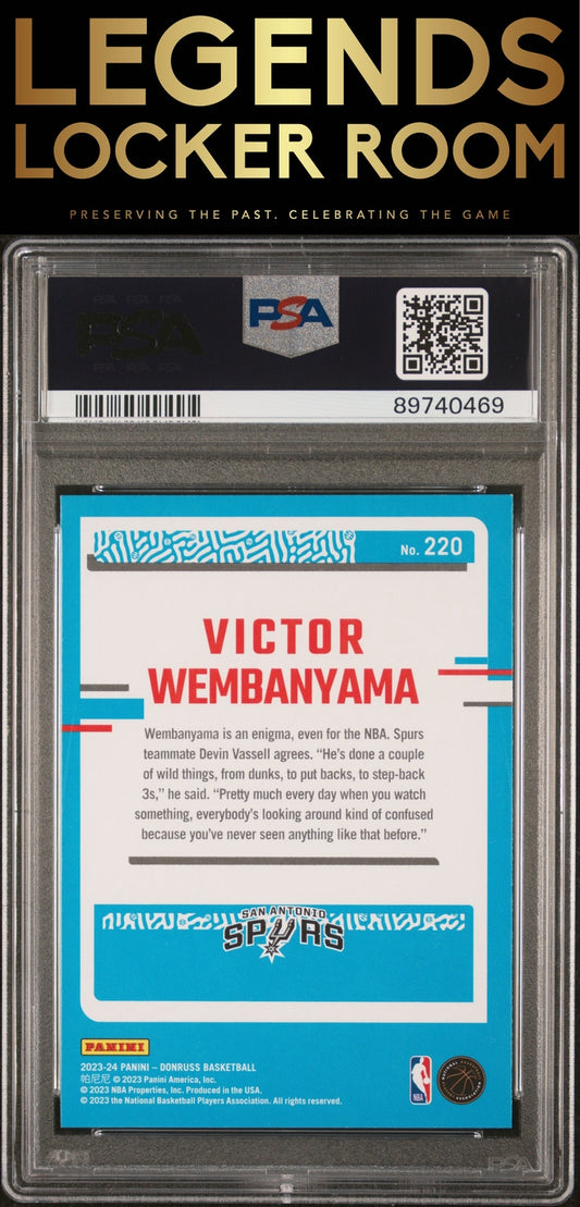 2023 Panini Donruss #220 Victor Wembanyama PSA 9
