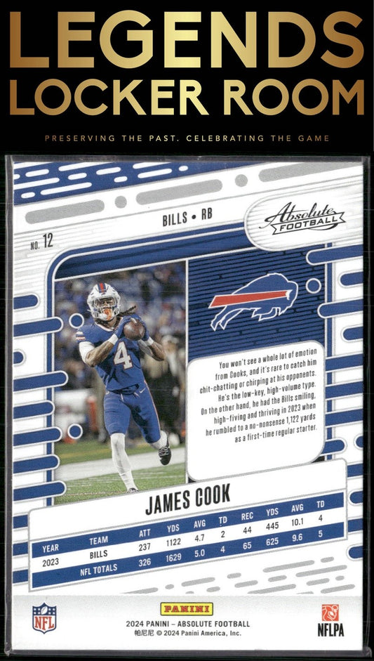 2024 Panini Absolute #12 James Cook