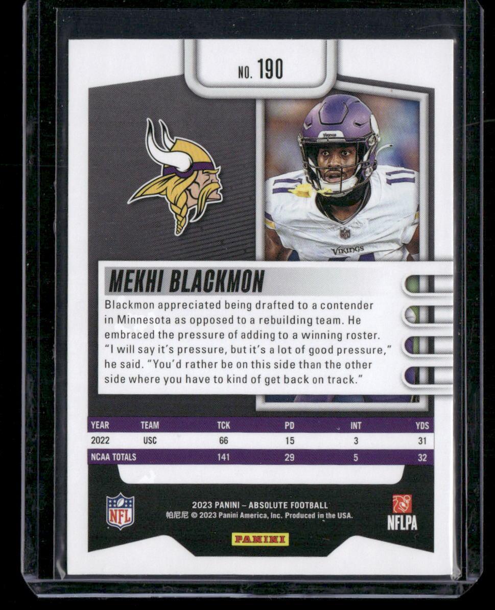 2023 Panini Absolute #190 Mekhi Blackmon Retail
