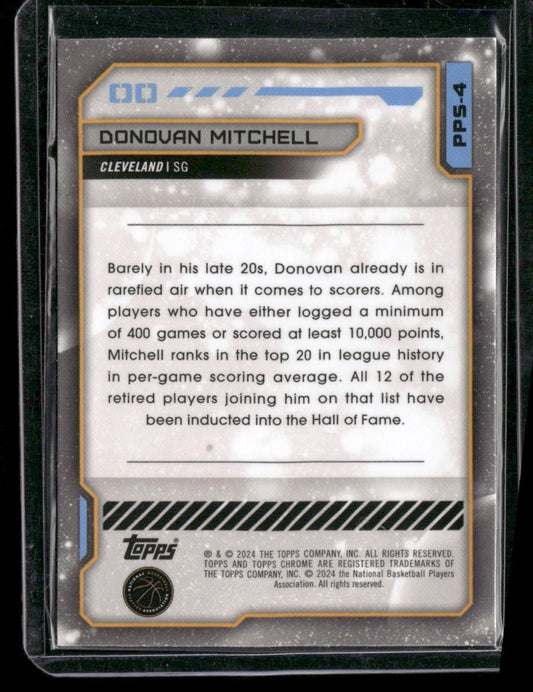 2023-24 Topps Chrome Cosmic #PPS-4 Donovan Mitchell Planetary Pursuit Sun