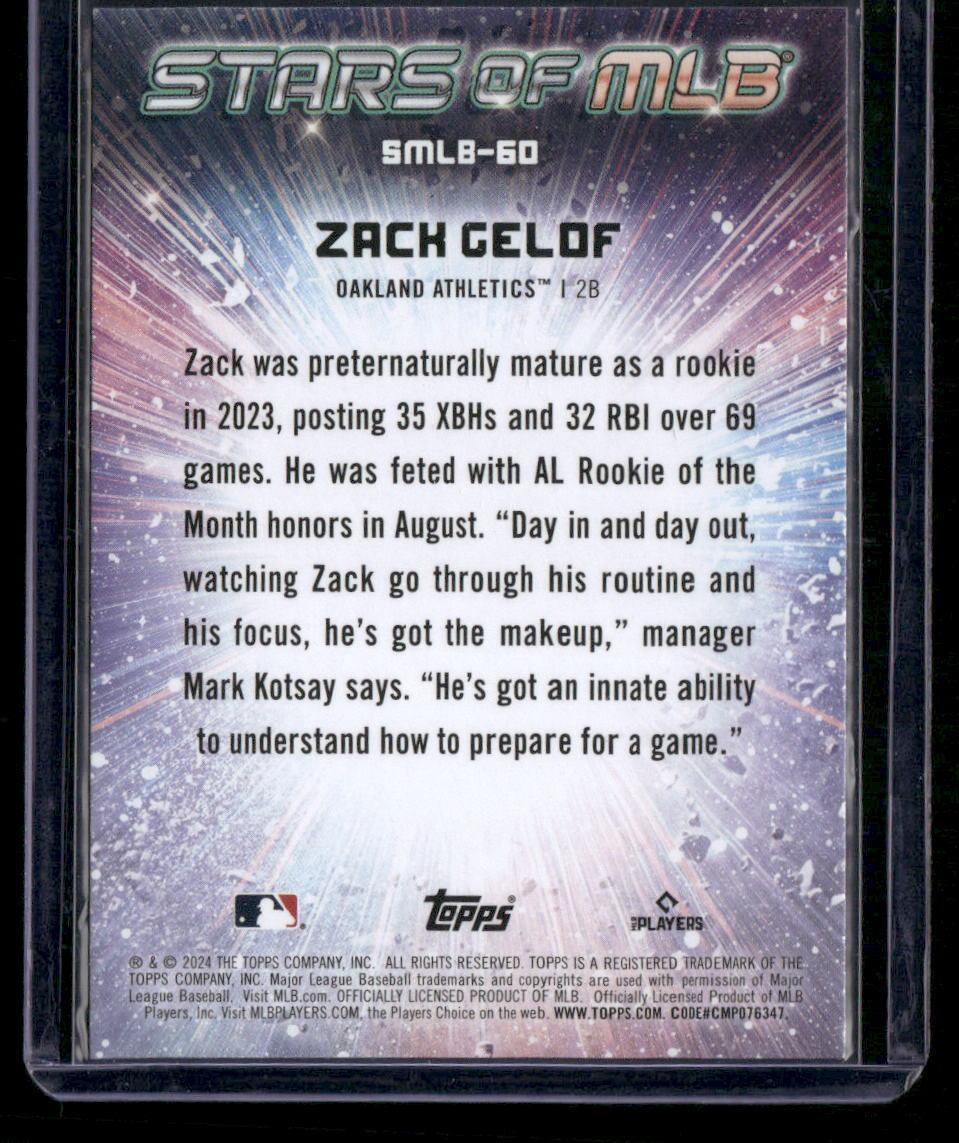 2024 Topps #SMLB-60 Zack Gelof Stars of MLB