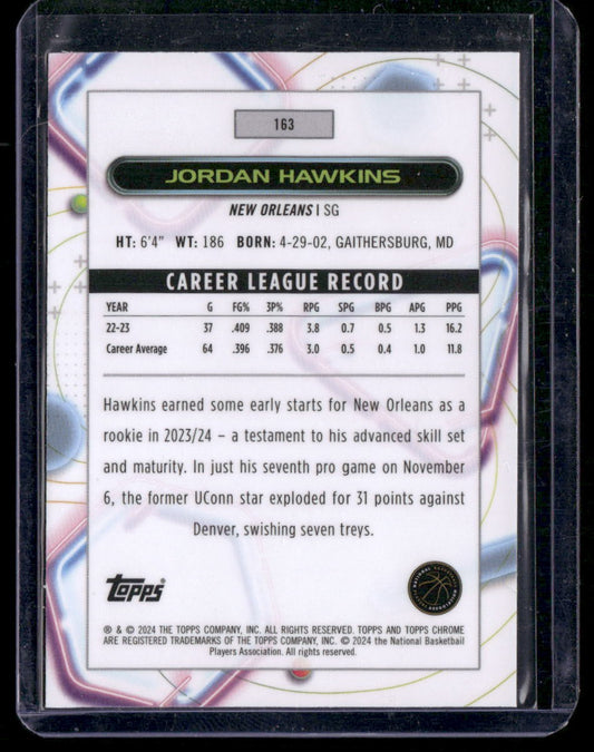 2023-24 Topps Chrome Cosmic #163 Jordan Hawkins
