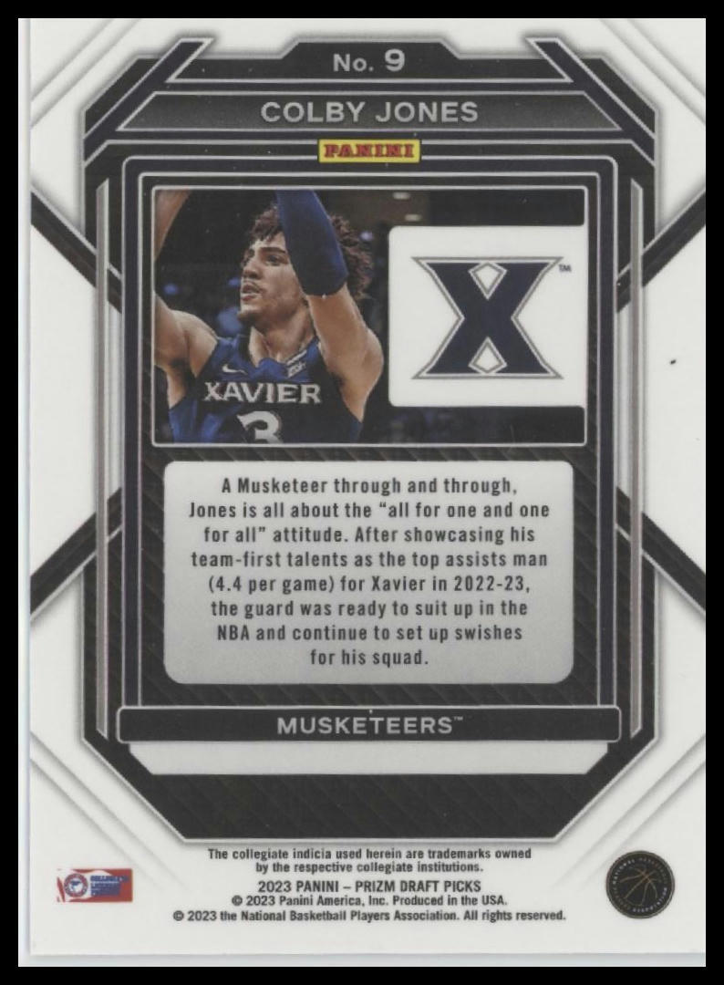 2023 Panini Prizm Draft Picks #9 Colby Jones