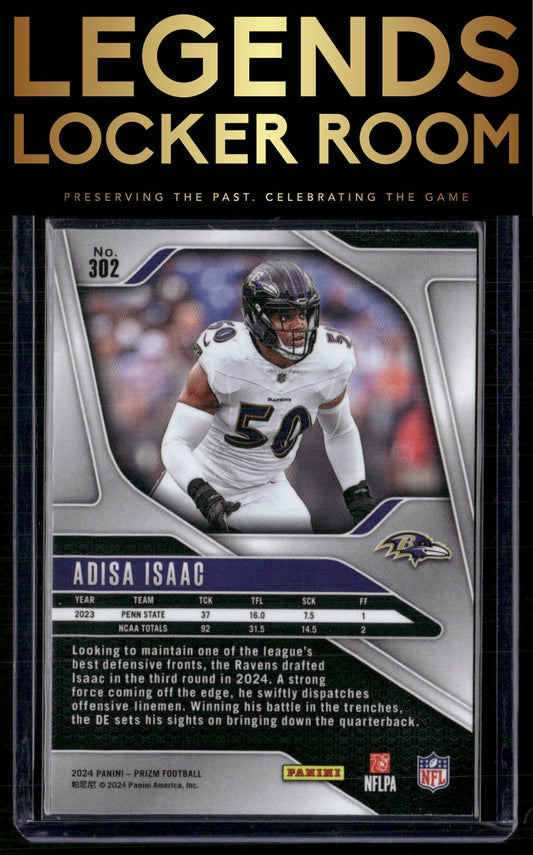 2024 Panini Prizm #302 Adisa Isaac