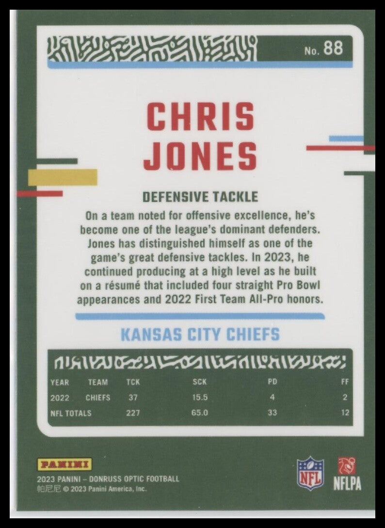 2023 Donruss Optic #88 Chris Jones