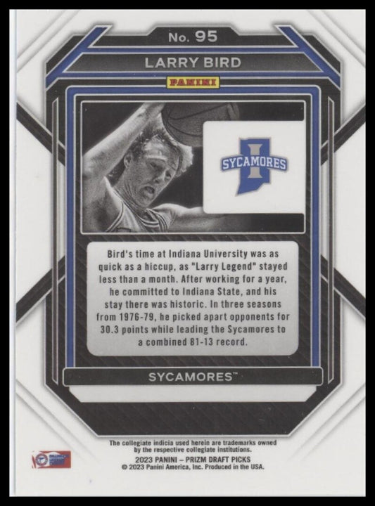 2023 Panini Prizm Draft Picks #95 Larry Bird