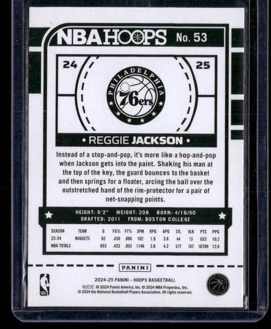 2024-25 Hoops #53 Reggie Jackson