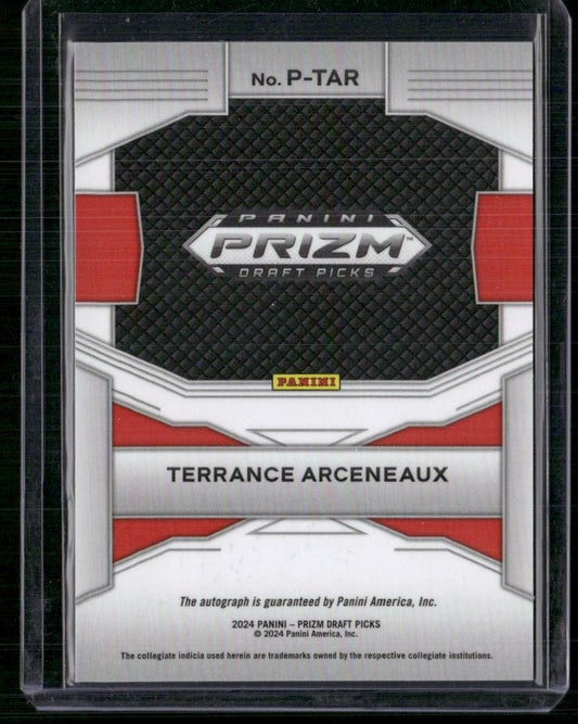 2024 Panini Prizm Draft Picks #P-TAR Terrance Arceneaux Penmanship