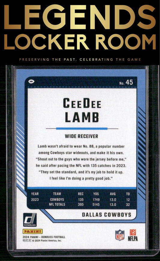 2024 Donruss #45 CeeDee Lamb