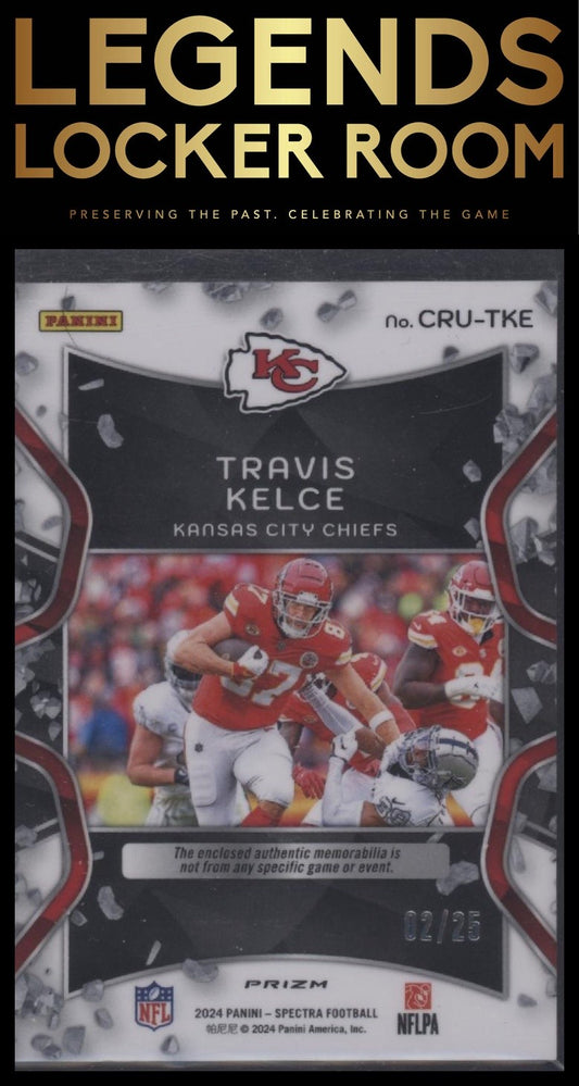 2024 Panini Spectra #CRU-TKE Travis Kelce Crush Meta #/25