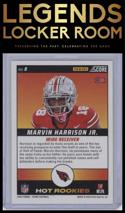 2024 Score #8 Marvin Harrison Jr. Hot Rookies Showcase #/100
