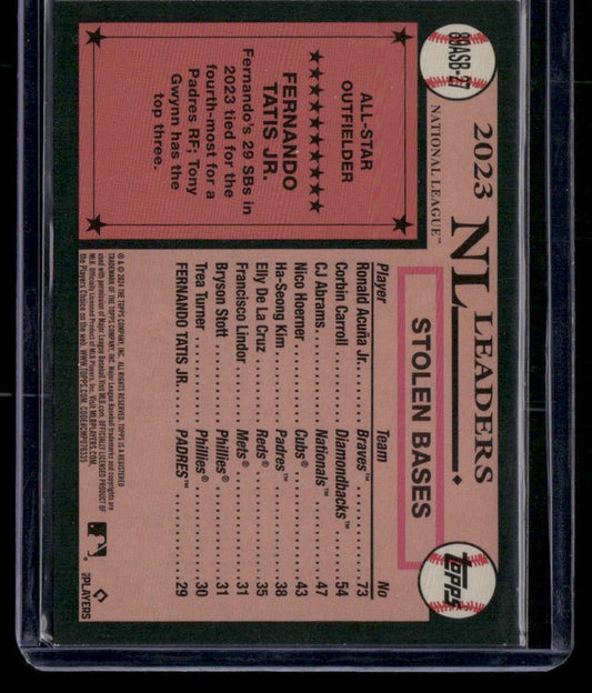 2024 Topps Fernando Tatis Jr. 1989 Topps Baseball 35th Anniv All-Stars