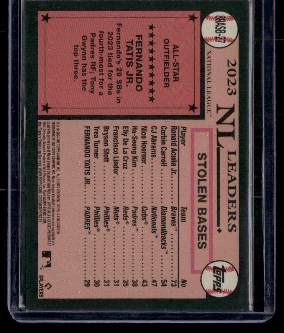 2024 Topps Fernando Tatis Jr. 1989 Topps Baseball 35th Anniv All-Stars