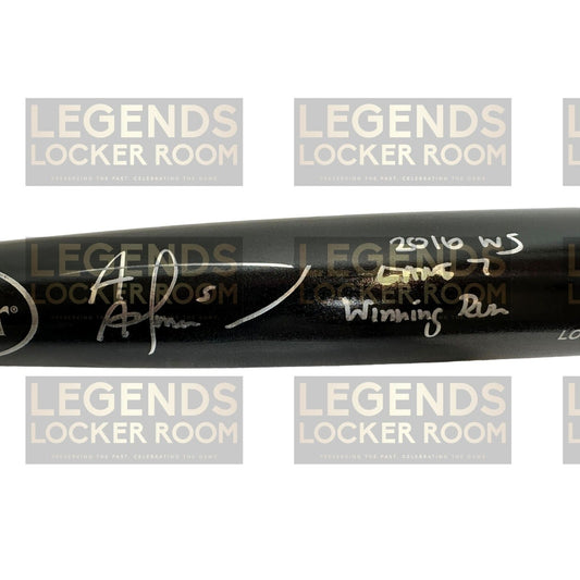 Albert Almora Jr. Signed Bat 2016 World Series Game 7 Winning Run Inscribed
