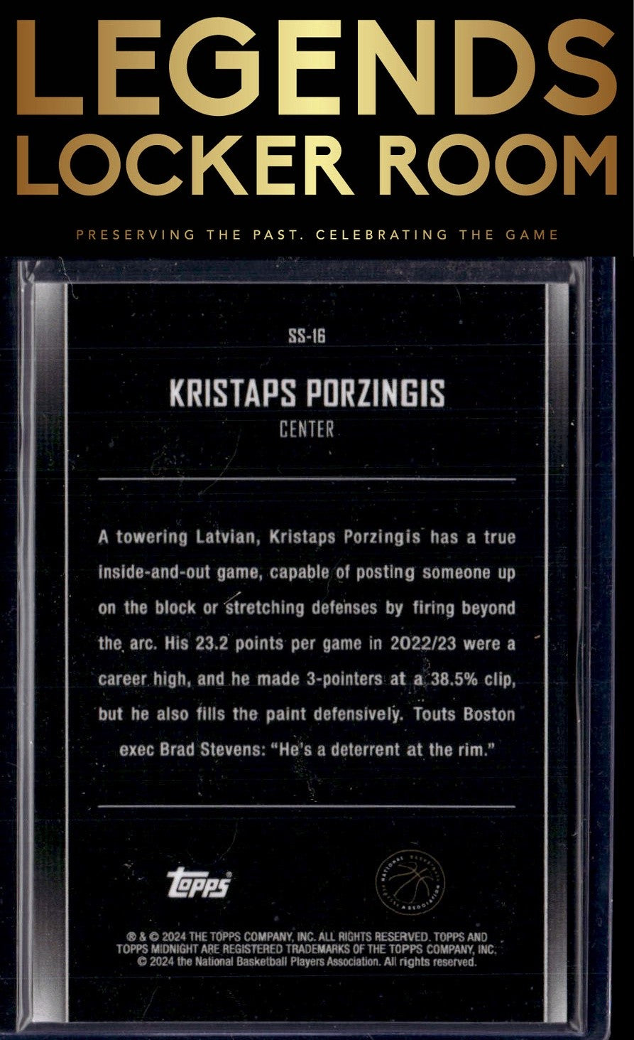 2023-24 Topps Midnight #SS-16 Kristaps Porzingis Star Studded
