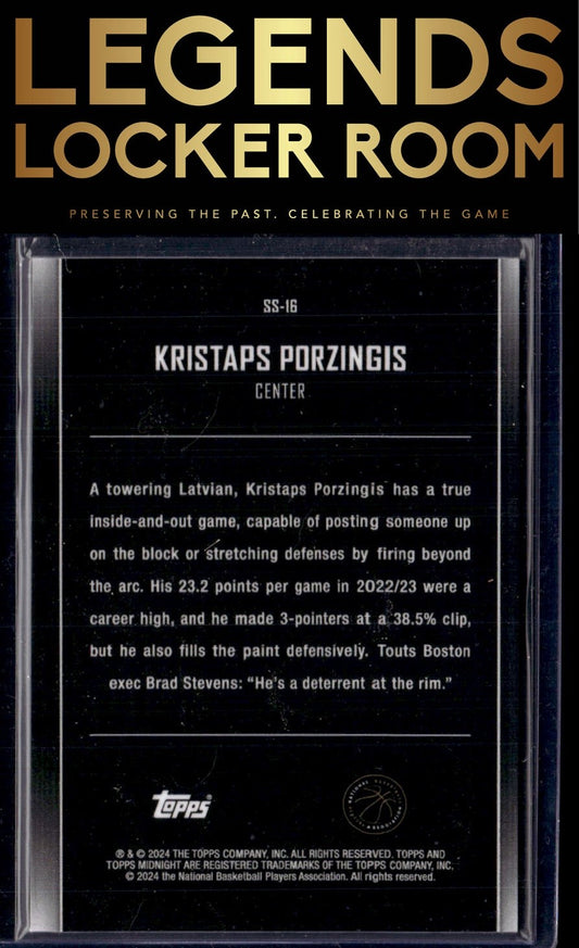 2023-24 Topps Midnight #SS-16 Kristaps Porzingis Star Studded