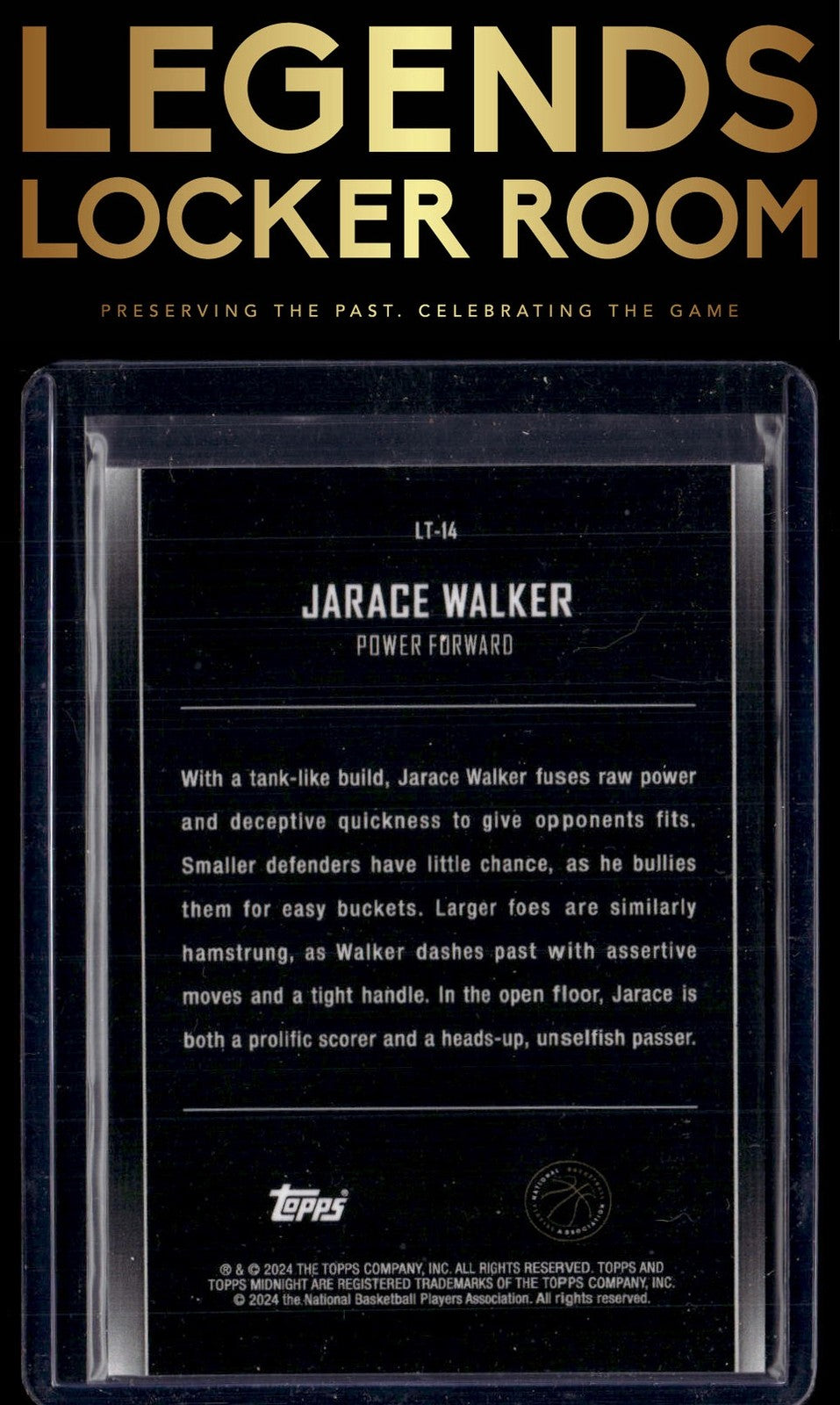 2023-24 Topps Midnight #LT-14 Jarace Walker Lunar Tide