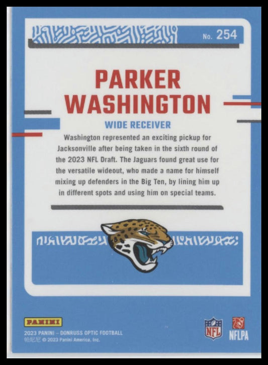 2023 Donruss Optic #254 Parker Washington