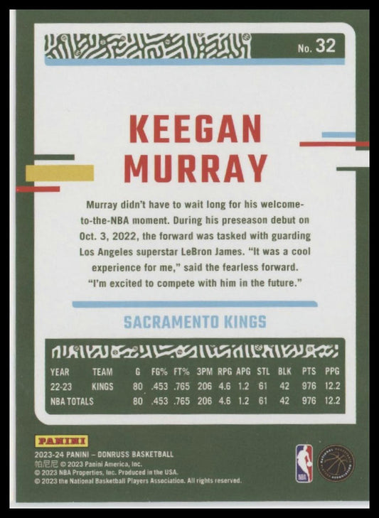 2023-24 Donruss #32 Keegan Murray