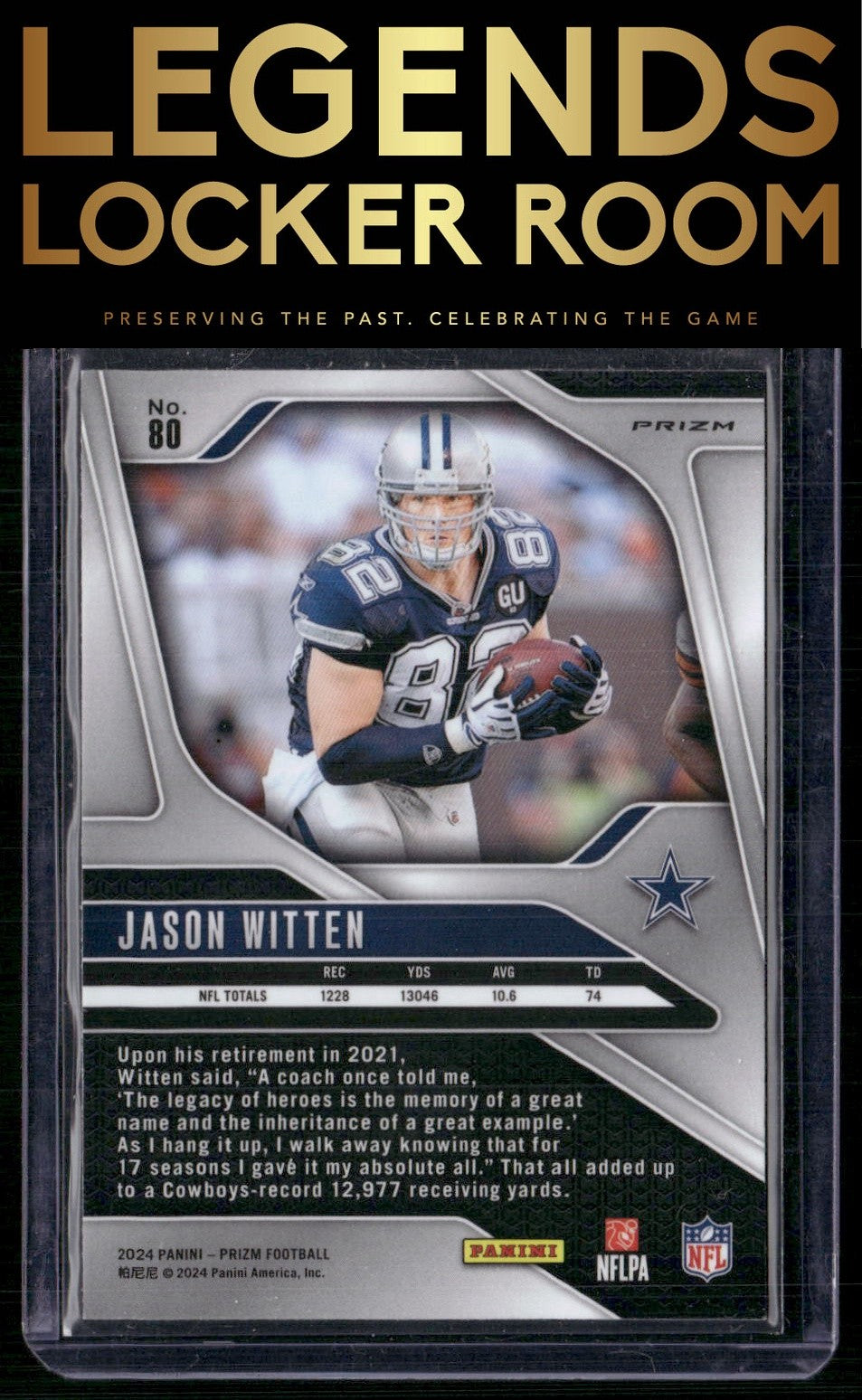 2024 Panini Prizm #80 Jason Witten Silver