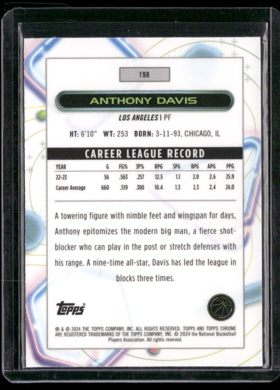 2023-24 Topps Chrome Cosmic #198 Anthony Davis