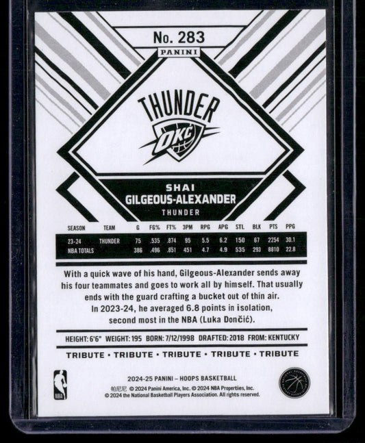 2024-25 Hoops #283 Shai Gilgeous-Alexander