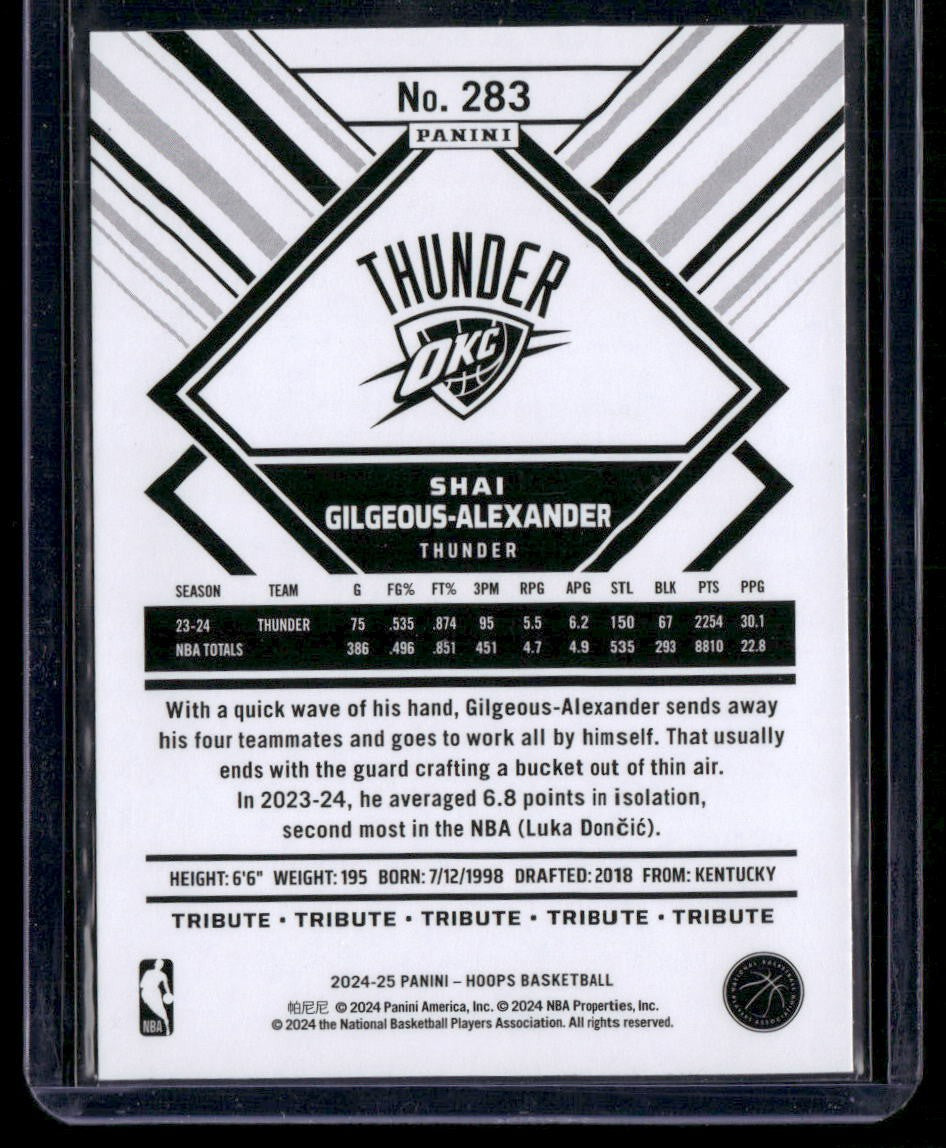 2024-25 Hoops #283 Shai Gilgeous-Alexander