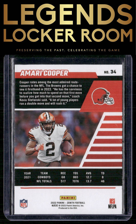 2022 Zenith #34 Amari Cooper Retail