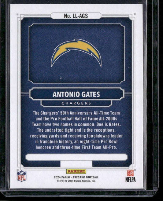 2024 Panini Prestige #LL-AGS Antonio Gates Living Legends